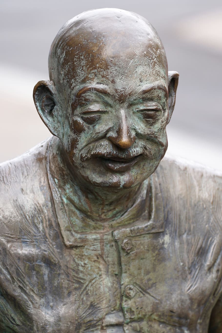 Man, Head, View, Gestures, Mimic, Art, statue, sculpture, ancient HD wallpaper