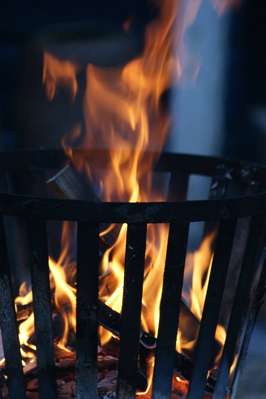 fire, hot, flames, burning, fire - natural phenomenon, heat - temperature HD wallpaper
