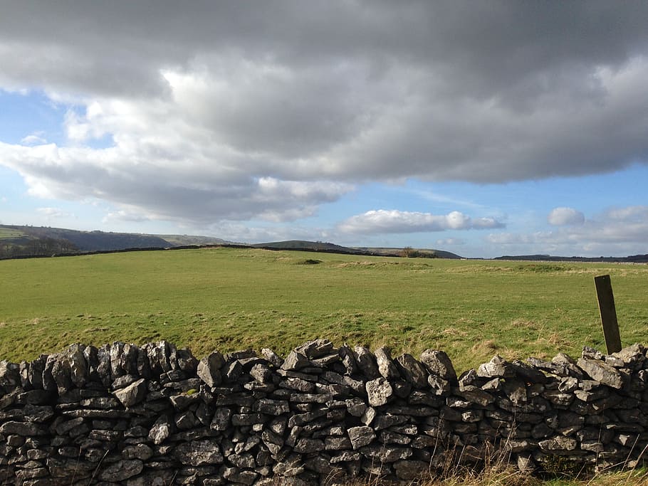 wall, stone, bakewell, derbyshire, england, district, peak HD wallpaper