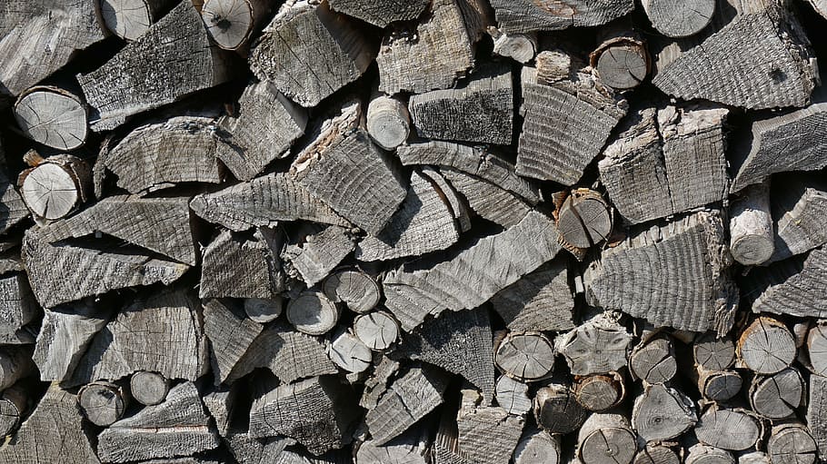 wood, alps, nature, mountain, forest, full frame, log, timber HD wallpaper