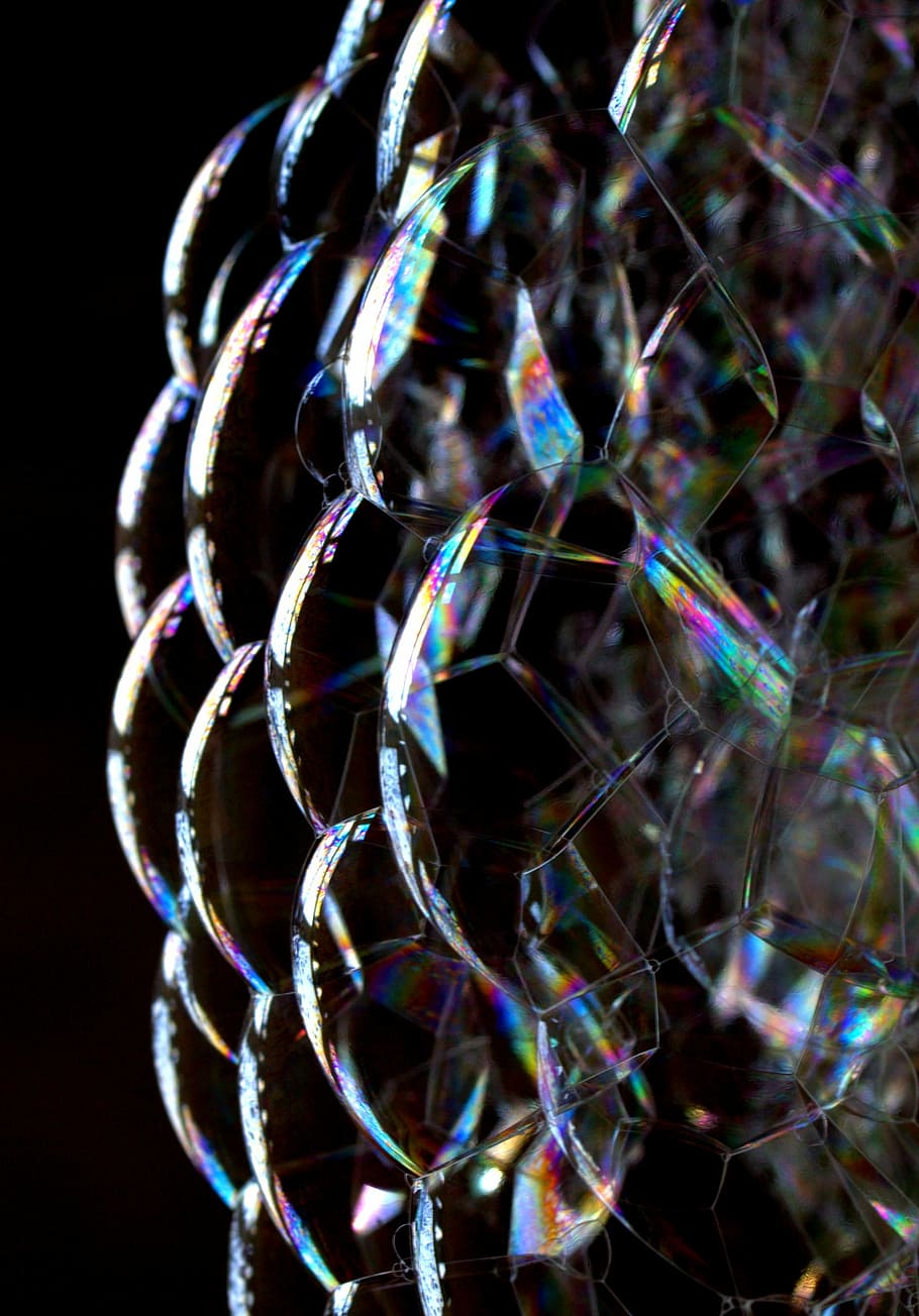 Bubbles, Soap, Balloons, Blow, multi colored, pattern, no people HD wallpaper