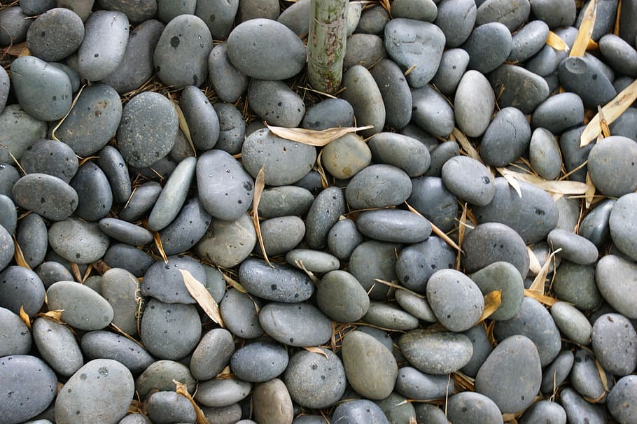 rocks, pebbles, gray, ground, pathway, nature, full frame, backgrounds HD wallpaper