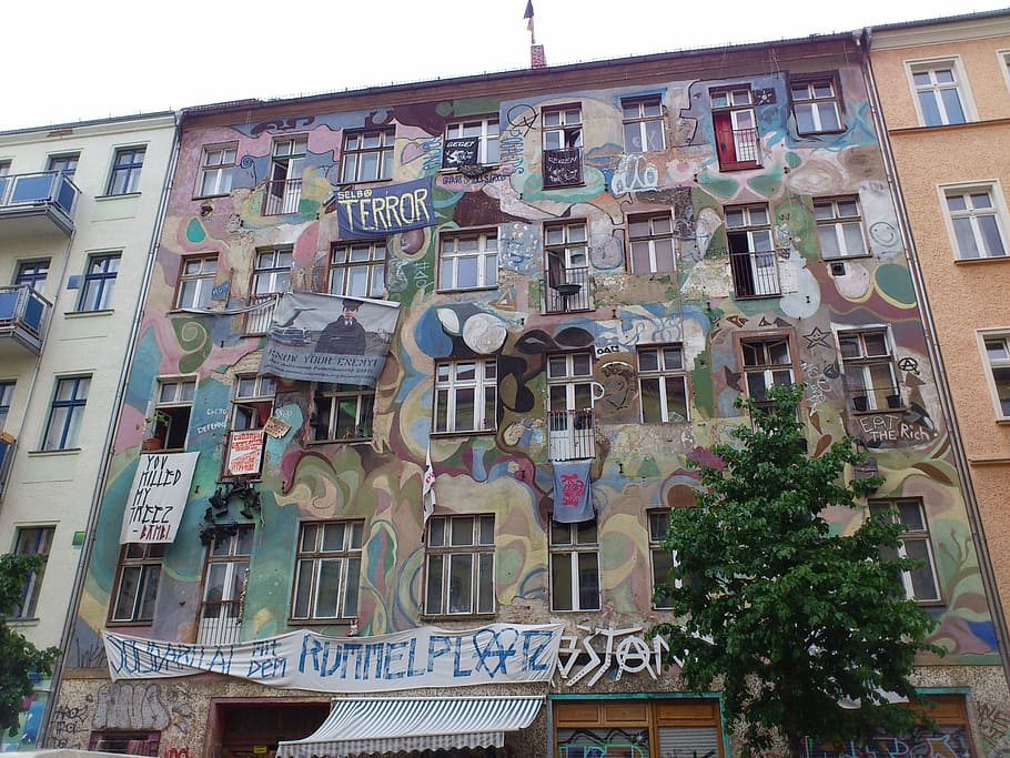 berlin, kreuzberg, friedrichshain, graffiti, kiez, punk, problem, HD wallpaper