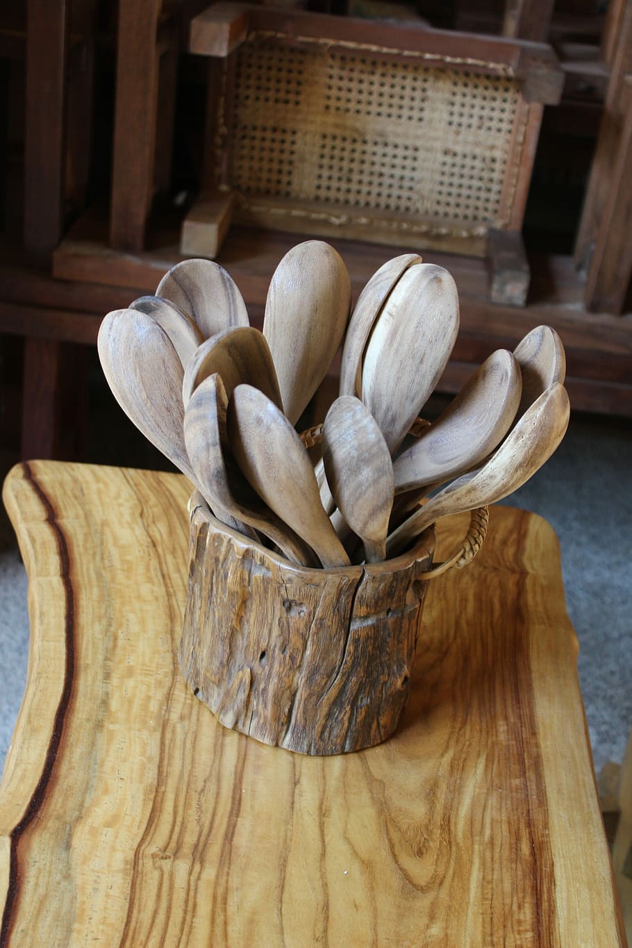 Wooden Spoons, Handcrafts, handcrafted, rustic, old, cuisine, HD wallpaper