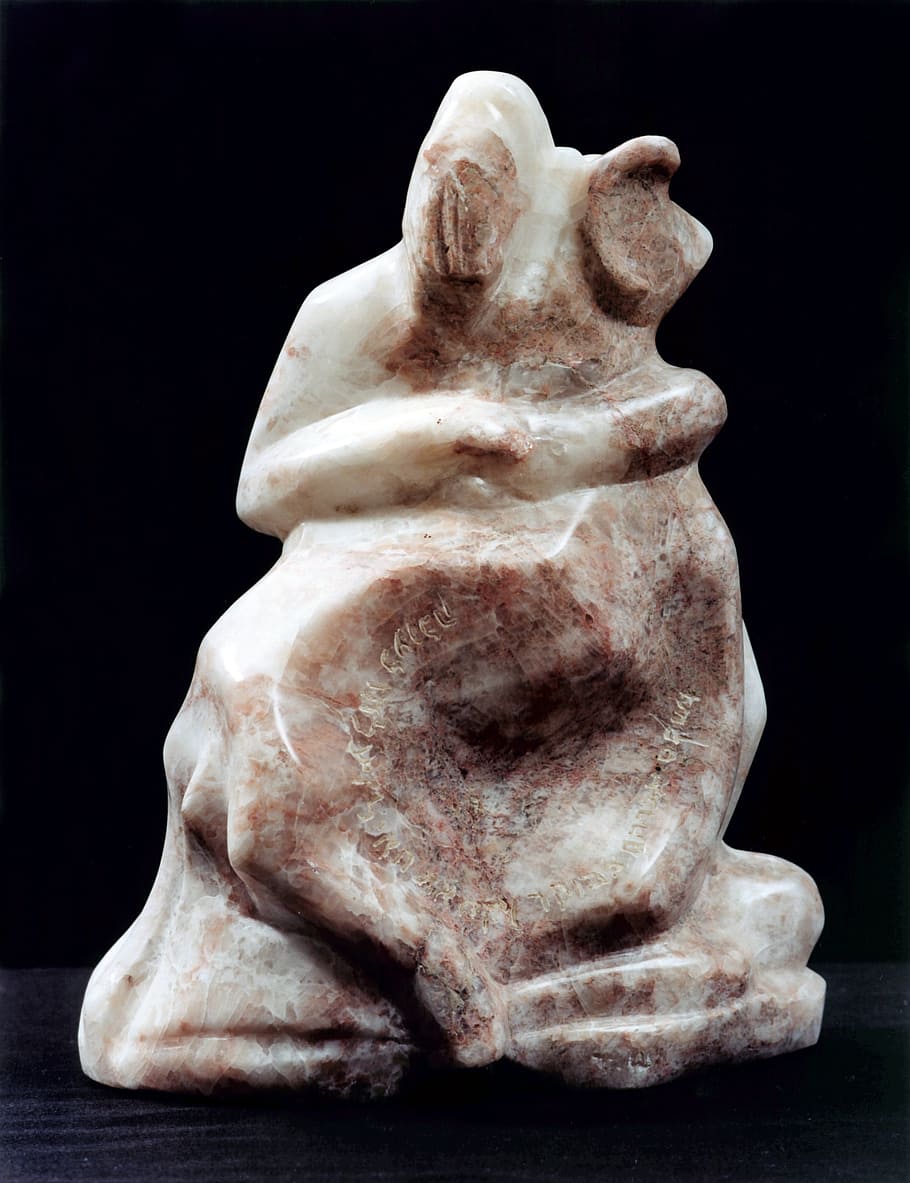 art, sculpture, marble, statue, black background, representation HD wallpaper