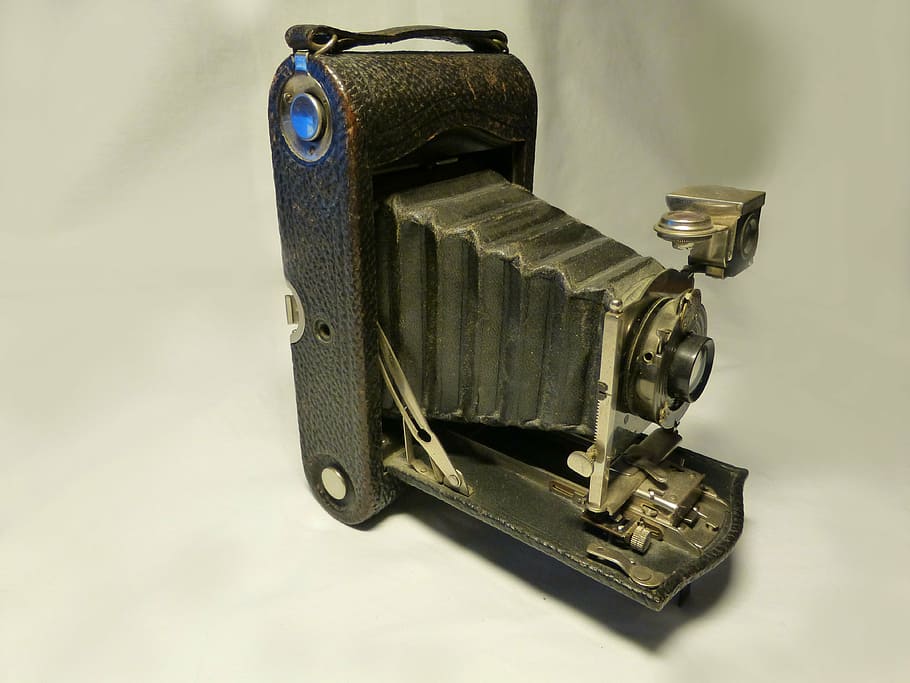 camera, old, antique, metal, indoors, studio shot, close-up HD wallpaper