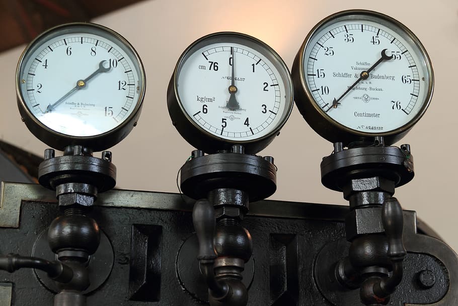 Germany, Bocholt, Textile, Museum, Steam, engine, gauge, instrument HD wallpaper