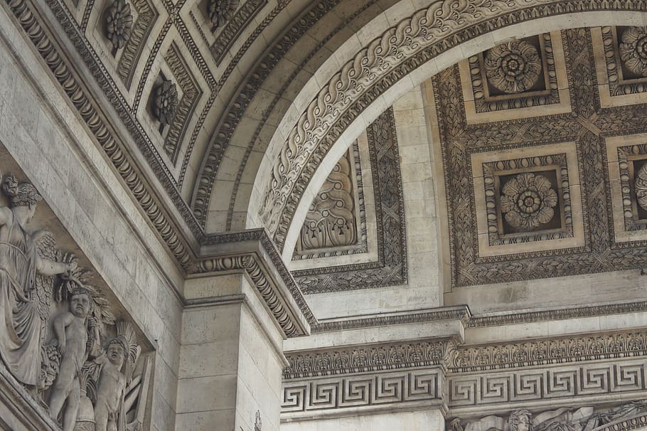 arc de triomphe, paris, france, landmark, architecture, travel, HD wallpaper