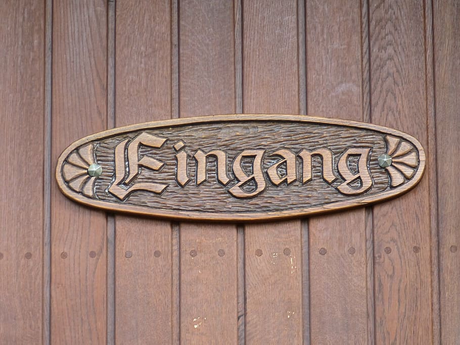 shield, input, door, front door, house entrance, goal, wood HD wallpaper