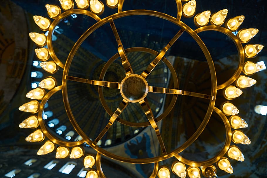 light, chandelier, lamp, lighting, composition, decor, style HD wallpaper