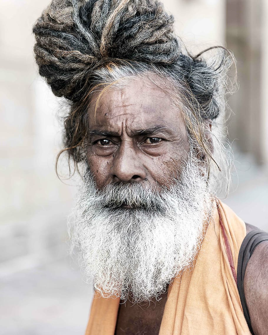 Wallpaper Portrait, Nepal, sadhu for mobile and desktop, section мужчины,  resolution 3840x2160 - download