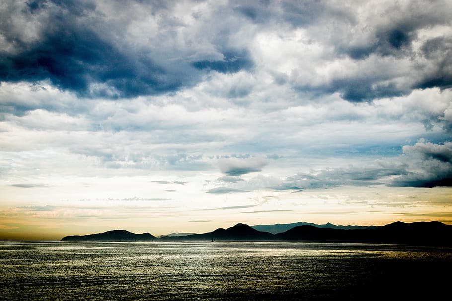 beach, ocean, summer, landscape, beira mar, tranquility, cloud - sky HD wallpaper