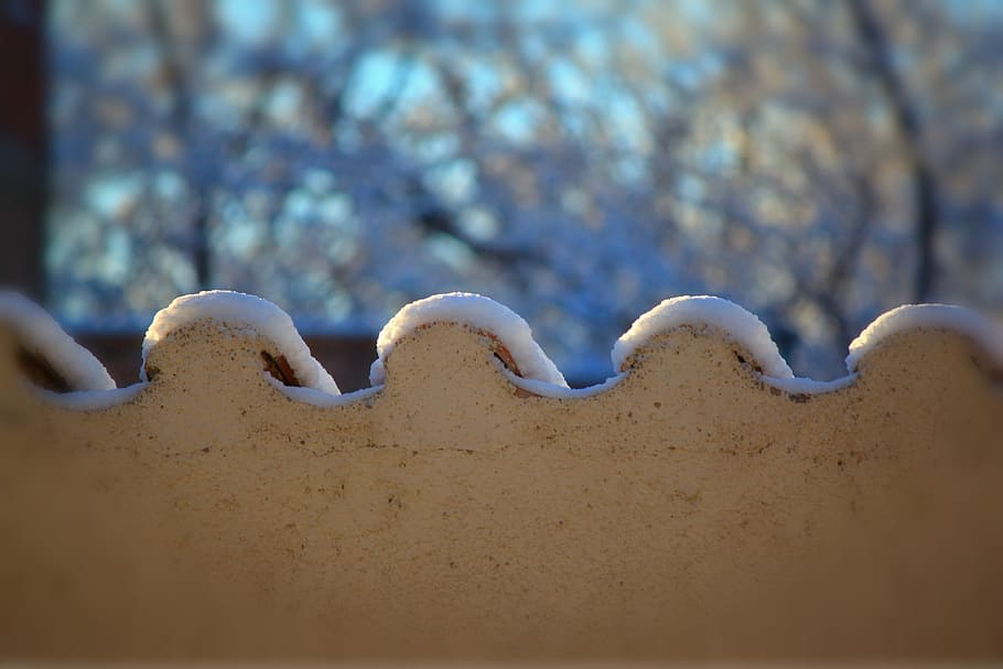 snow, winter, ice, cold, land, selective focus, nature, day HD wallpaper