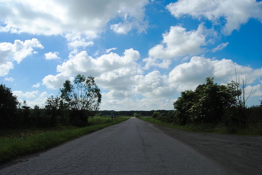 way, clouds, landscape, cloud - sky, the way forward, direction HD wallpaper