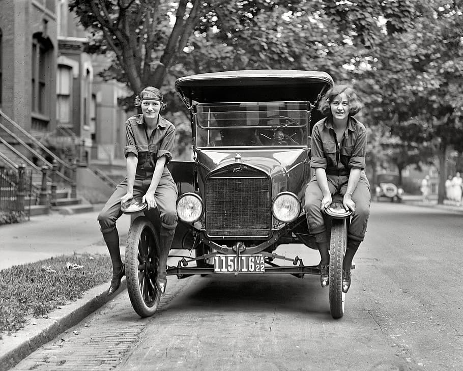 historically, auto, black and white, mode of transportation HD wallpaper
