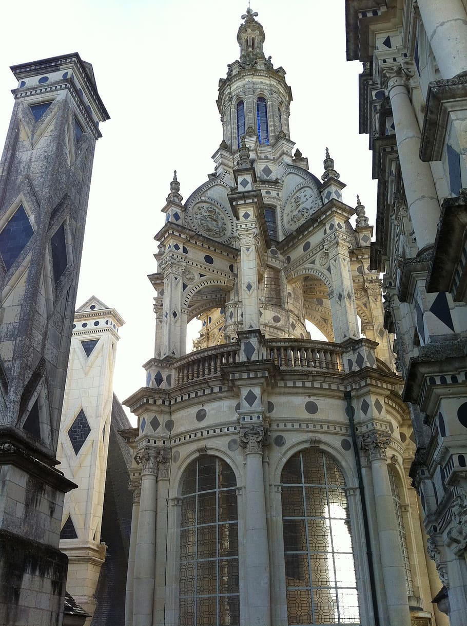 lighthouse, chambord, castle, architecture, built structure HD wallpaper