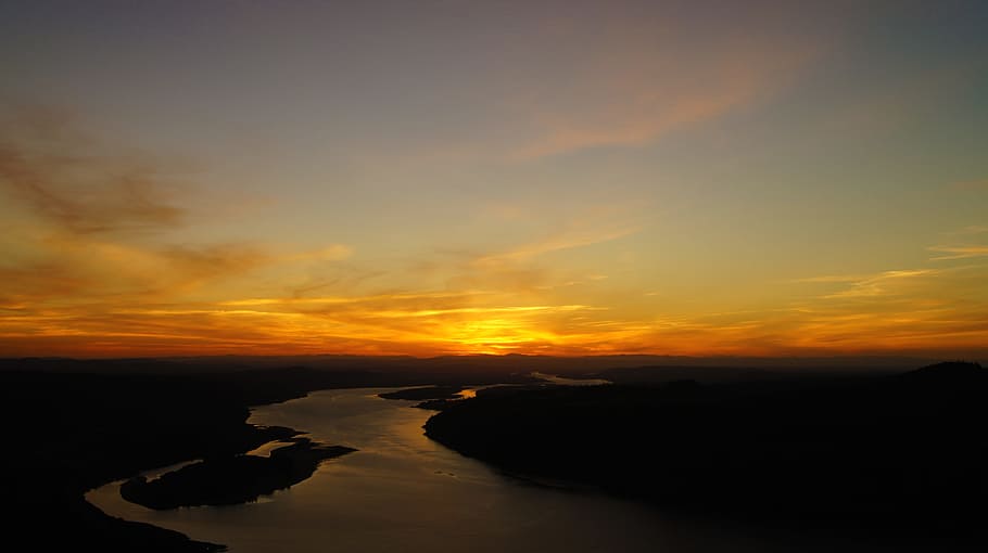 Sunset, Landscape, summer, landscape summer, scenery, sky, scenics HD wallpaper