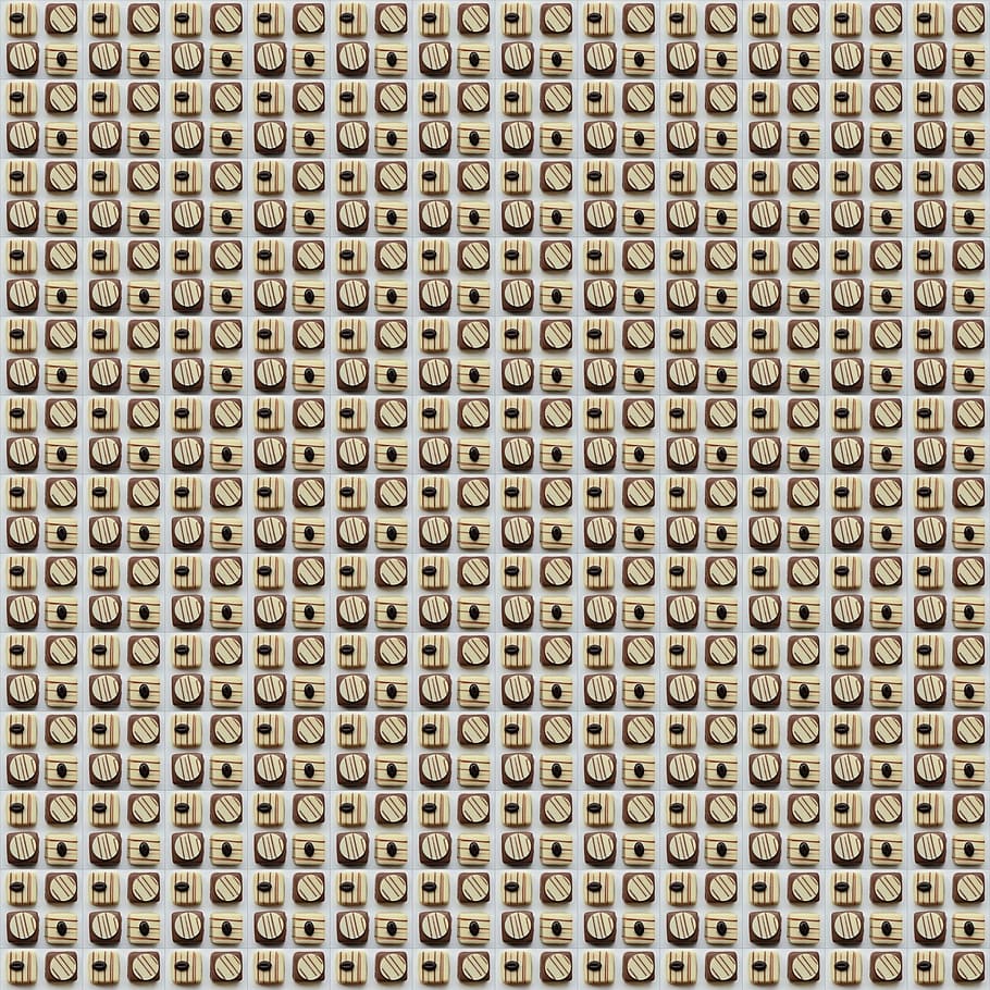 background, chocolate, leaves, decoration, candy, design, pattern HD wallpaper