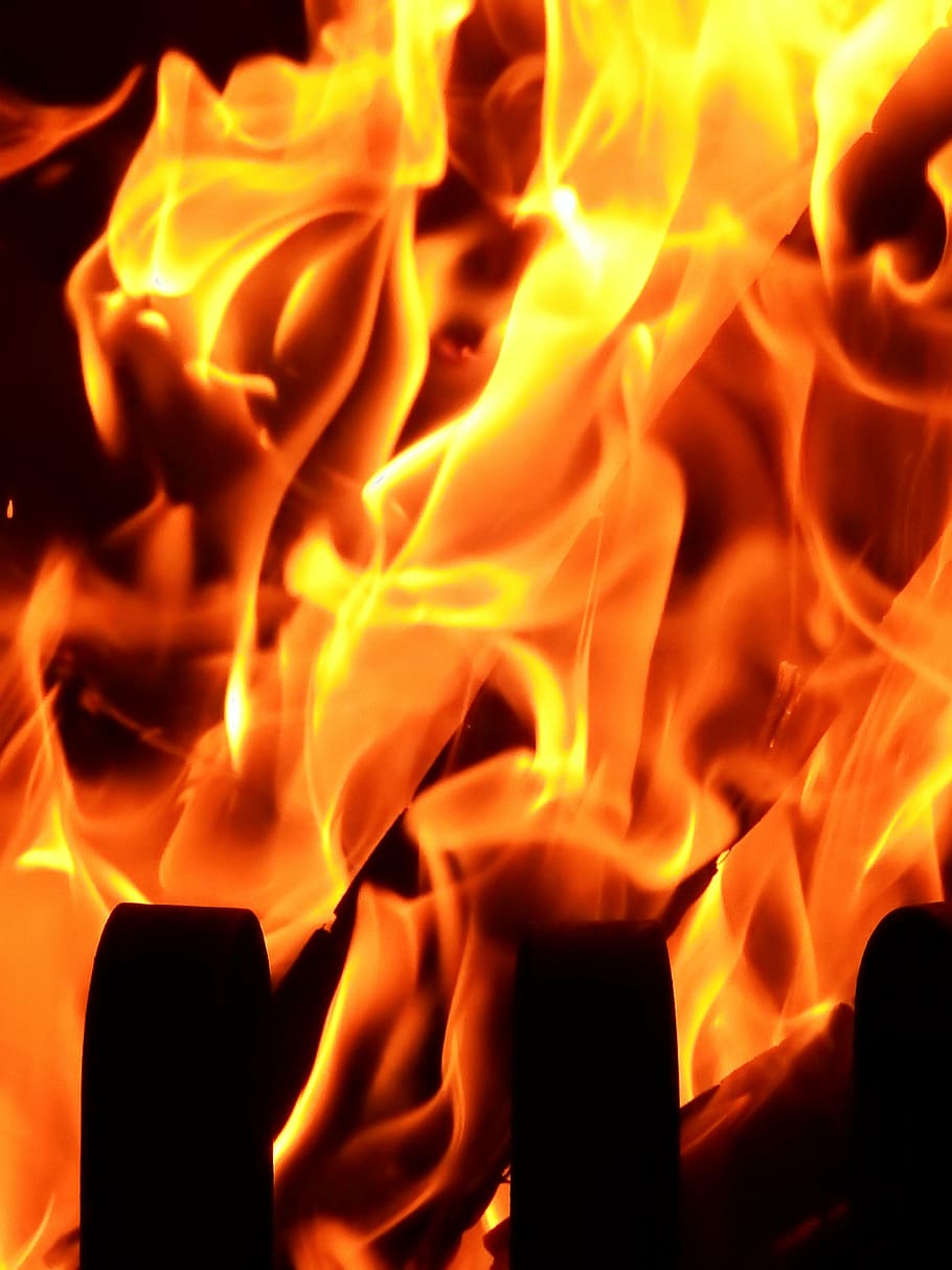 HD wallpaper: fire, flame, burn, wood fire, hot, brand, beautiful,  background | Wallpaper Flare