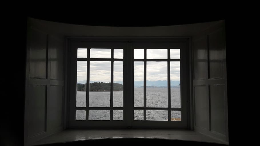 window, view, building, architecture, waters, indoors, transparent HD wallpaper