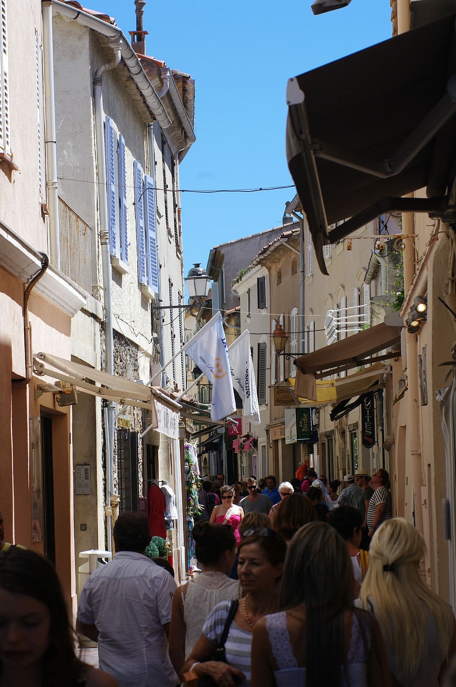 St Tropez, Streets, Human, summer, building exterior, architecture HD wallpaper