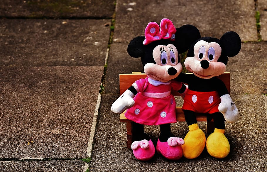 HD wallpaper: Minnie and Mickey Mouse plush toys, disney, mice, cute,  stuffed animal | Wallpaper Flare