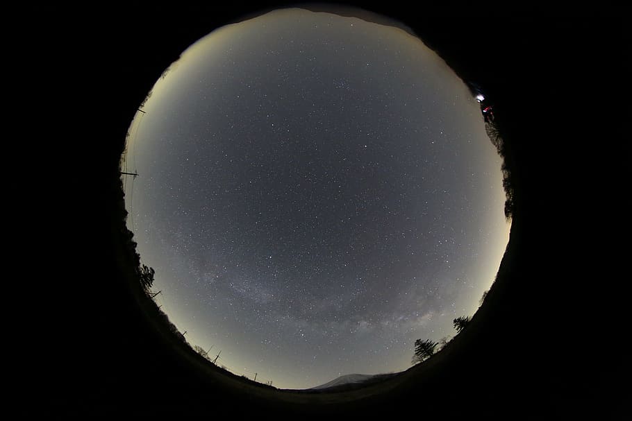 360 photography during night time, nature, landscape, clouds HD wallpaper