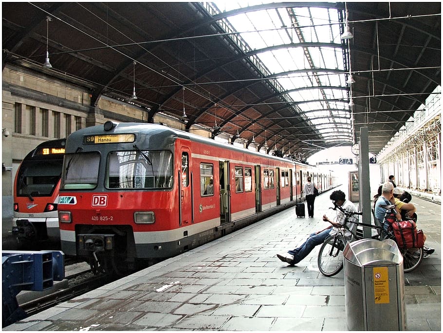 train, germany, mainz, station, waiting, train station, city HD wallpaper
