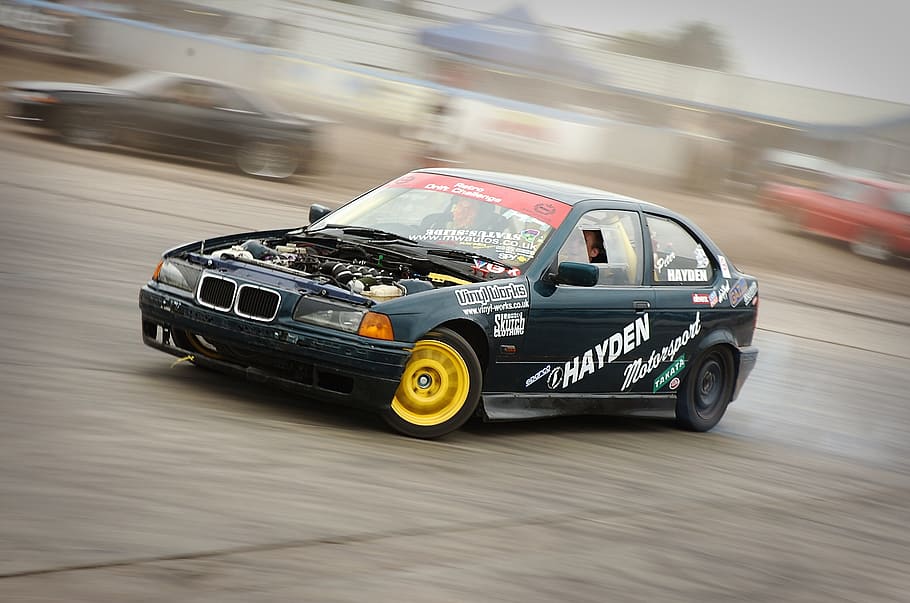 peter hayden, bmw, drift, car, speed, motion, vehicle, blur HD wallpaper
