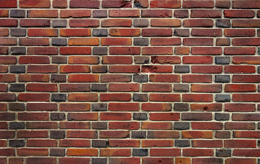 brick wall, red brick wall, texture, backdrop, brick wall background HD wallpaper