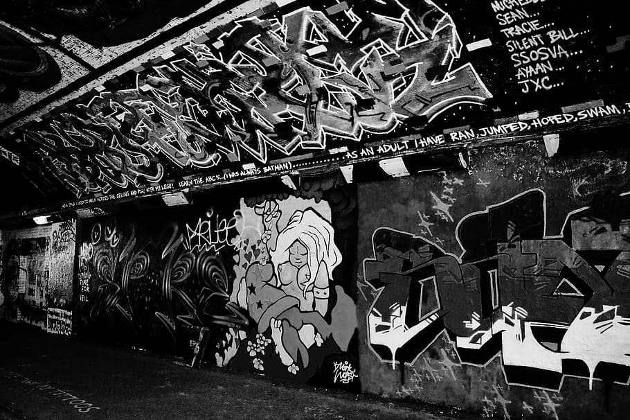 graffiti, urban, street, design, texture, wall, grunge, paint, HD wallpaper