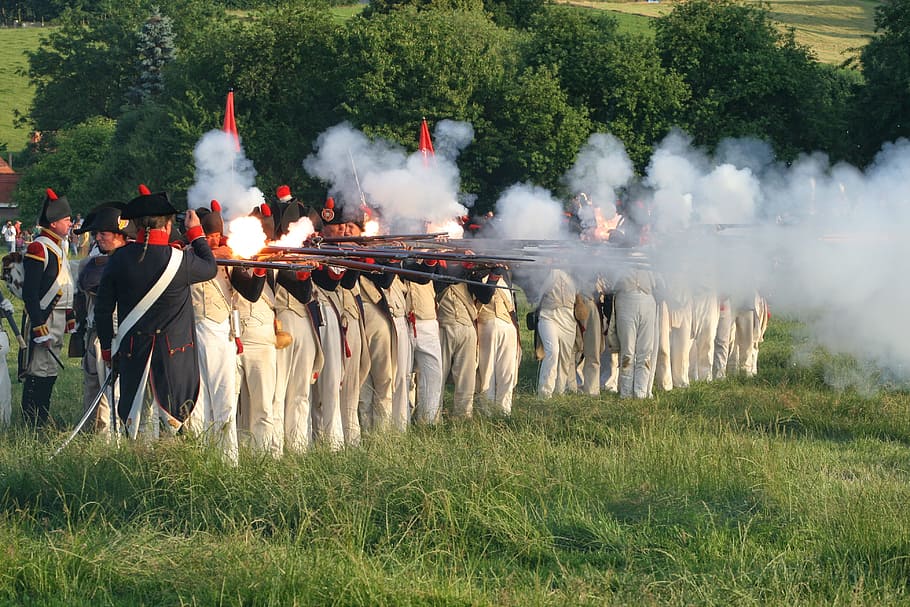 Belgium, Waterloo, Folklore, Napoleon, time, horse, large group of people HD wallpaper