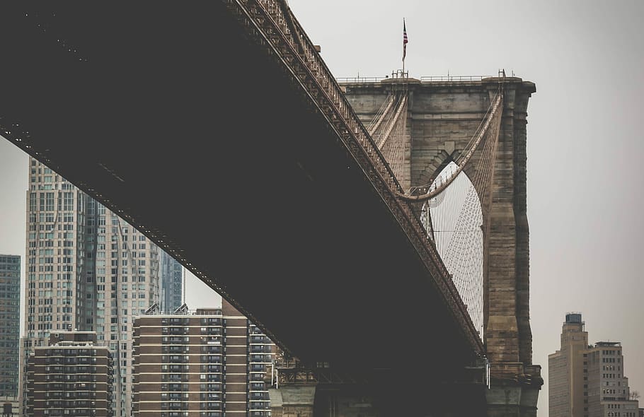 Brooklyn Bridge, untitled, building, architecture, structure HD wallpaper