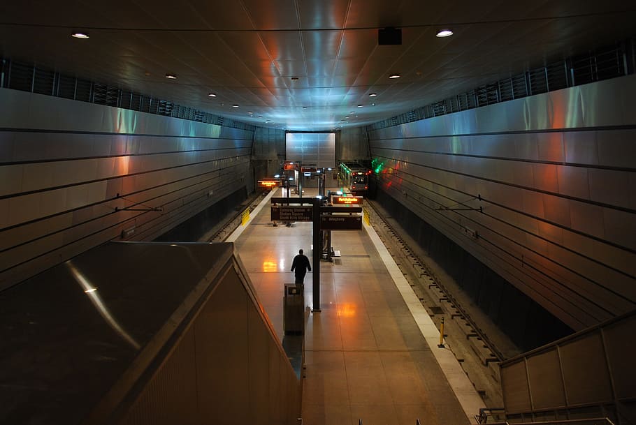 Pittsburgh, Pennsylvania, Metro Station, subway, transportation, HD wallpaper
