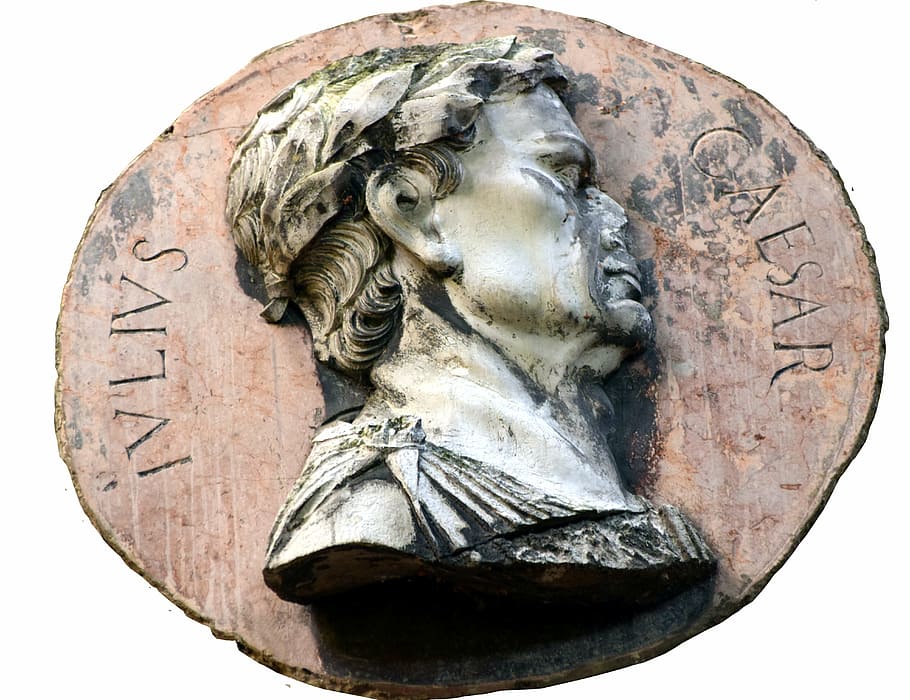 caesar, romans, artifact, historically, stone, head, relief HD wallpaper