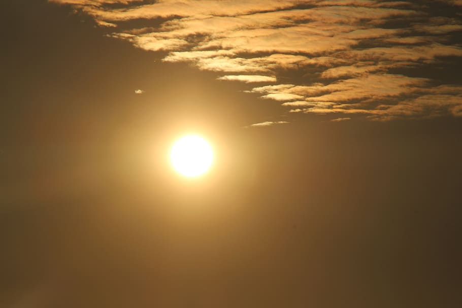 sun, cloud, sky, red, shine, scenics - nature, cloud - sky HD wallpaper