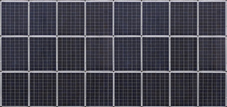 gray window grilles, solar cells, photovoltaic, solar panel, light energy