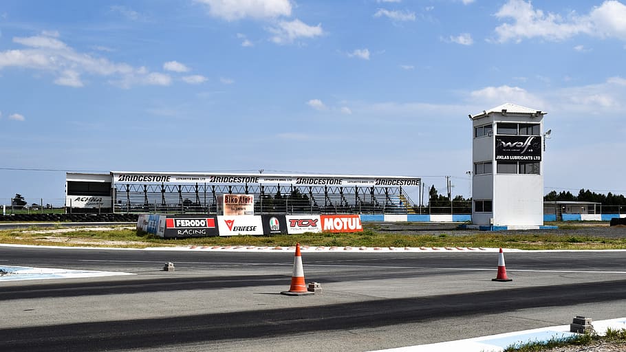 Car Racing, Racing Track, Stands, Tower, car racing track, speedway HD wallpaper