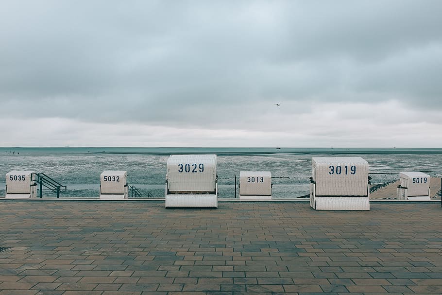 Off-Season Beach, landscape, sky, no People, water, cloud - sky HD wallpaper