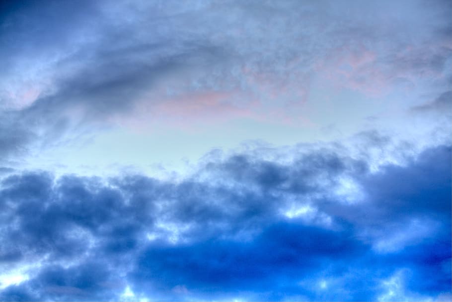 sky, hdr, nature, cloud - sky, dramatic sky, blue, cloudscape HD wallpaper
