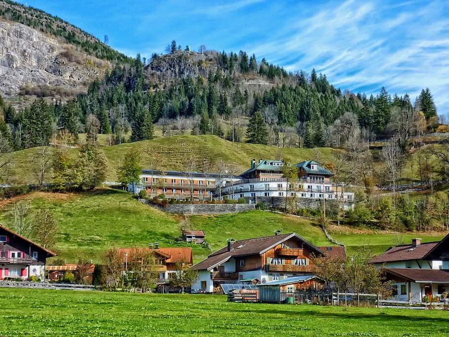 bavaria, germany, mountains, landscape, scenic, hdr, nature HD wallpaper