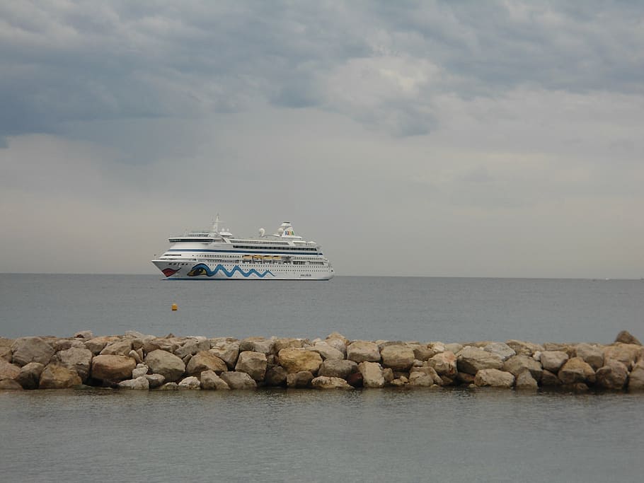 ship, sea, seafaring, aida, cruise, water, nautical vessel HD wallpaper
