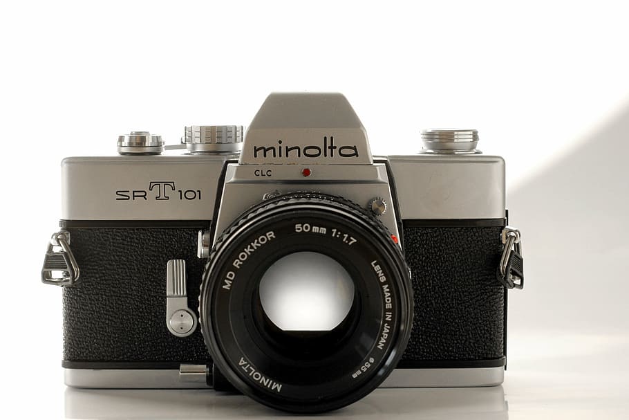 camera, analog, minolta, nostalgia, old, old camera, photograph HD wallpaper