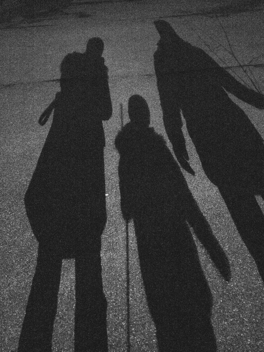 shadow, night, human, dark, mystical, black, mood, group of people HD wallpaper