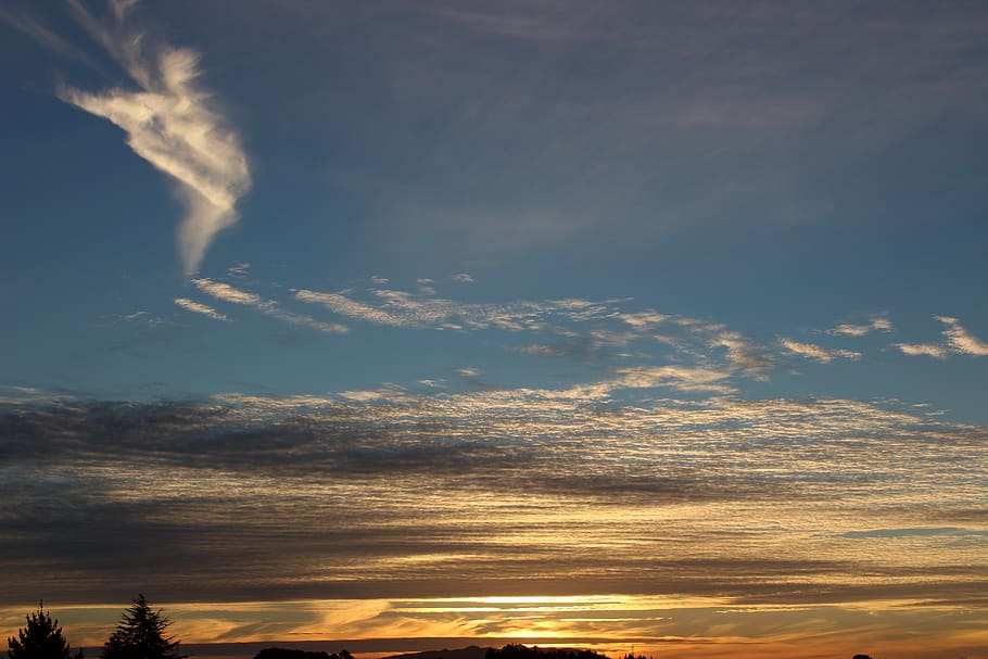 sunset, nature, outdoors, sky, water, cloud - sky, beauty in nature HD wallpaper