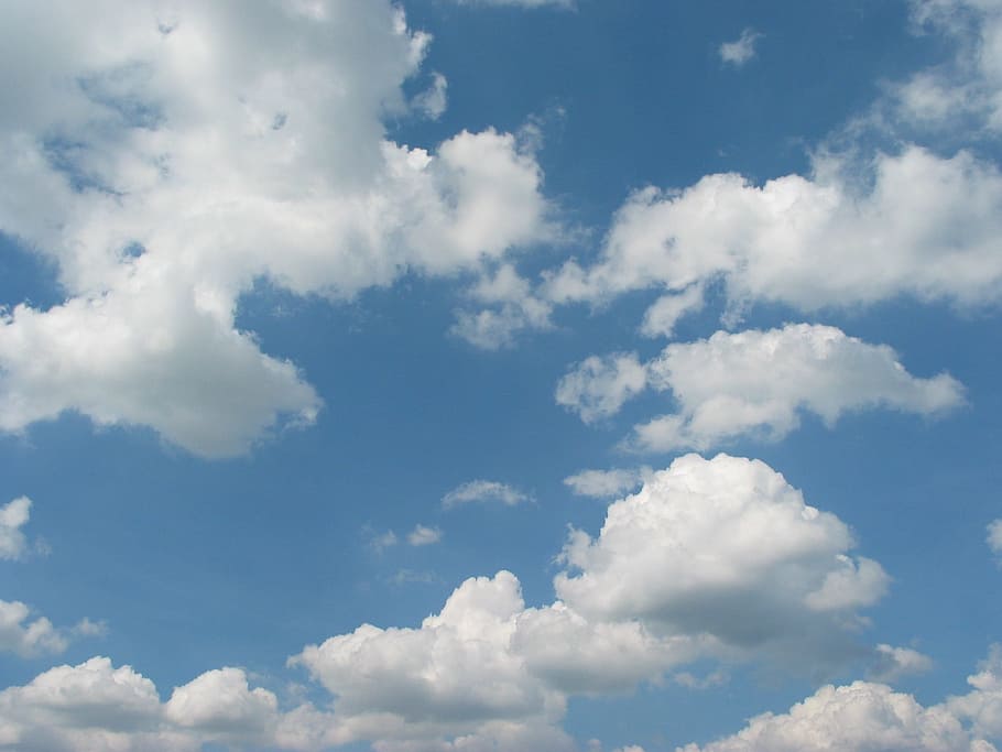 Air, Blue, Clouds, Heaven, Summer, cloud - sky, backgrounds HD wallpaper