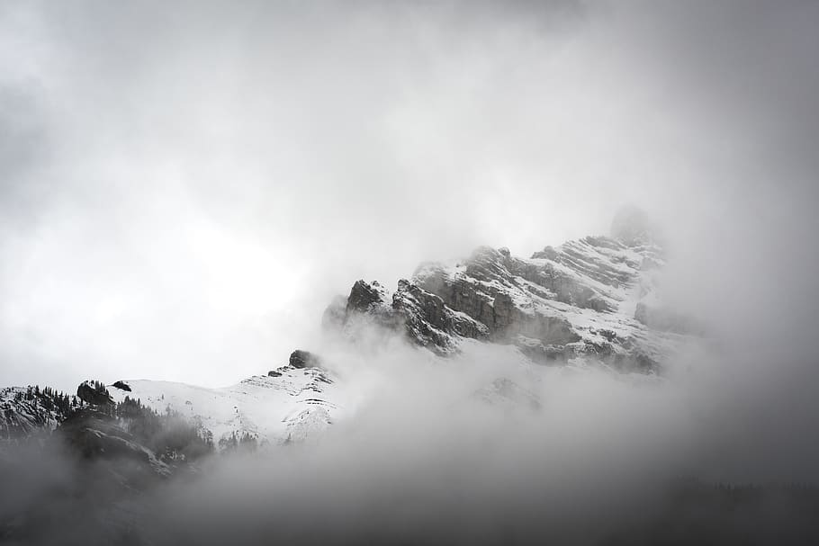 mountain, highland, cloud, sky, summit, ridge, landscape, nature HD wallpaper