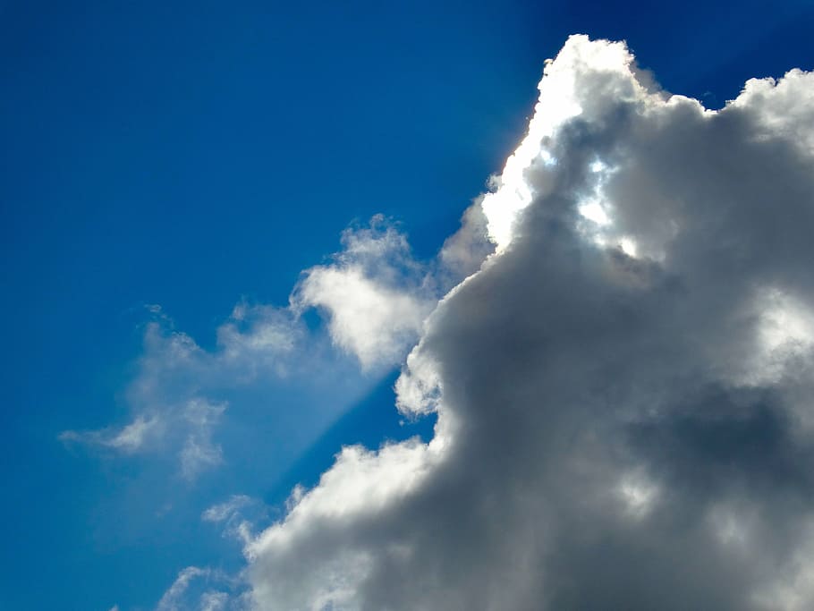 clouds, cloudy, cloudiness, hidden, ray of light, apparently HD wallpaper