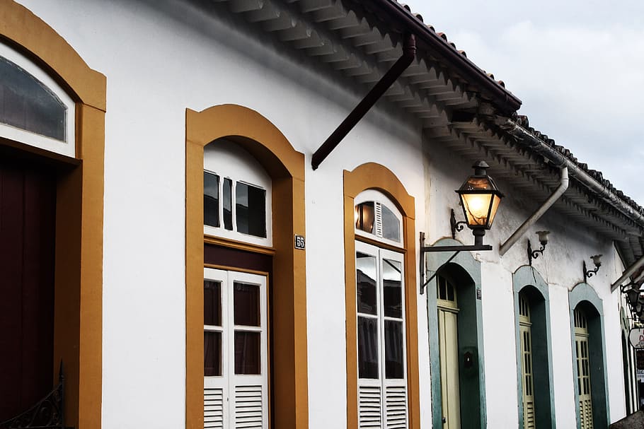 architecture, building, structure, wall, window, door, design HD wallpaper