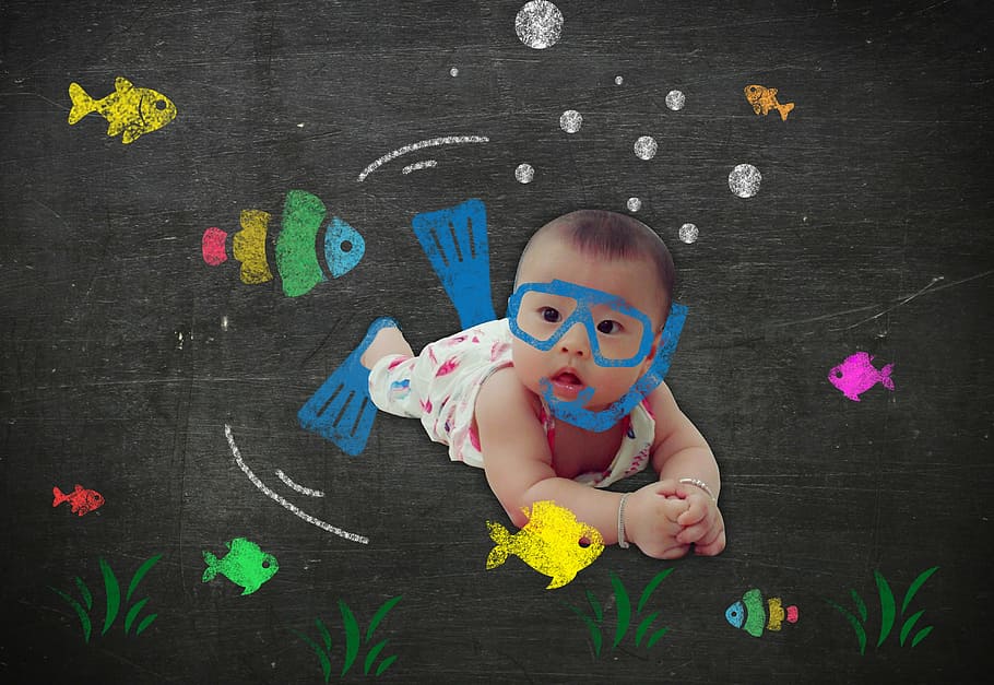 divers, tho lan, driver, child, blackboard, education, childhood HD wallpaper